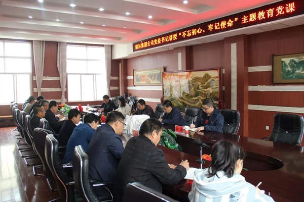 隴運(yùn)集團(tuán)公司召開“不忘初心、牢記使命”主題教育專題黨課